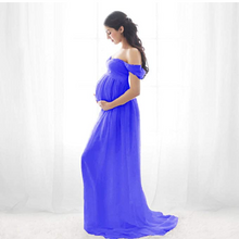 Load image into Gallery viewer, Lacey Sweetheart Materinty Dress - Blue