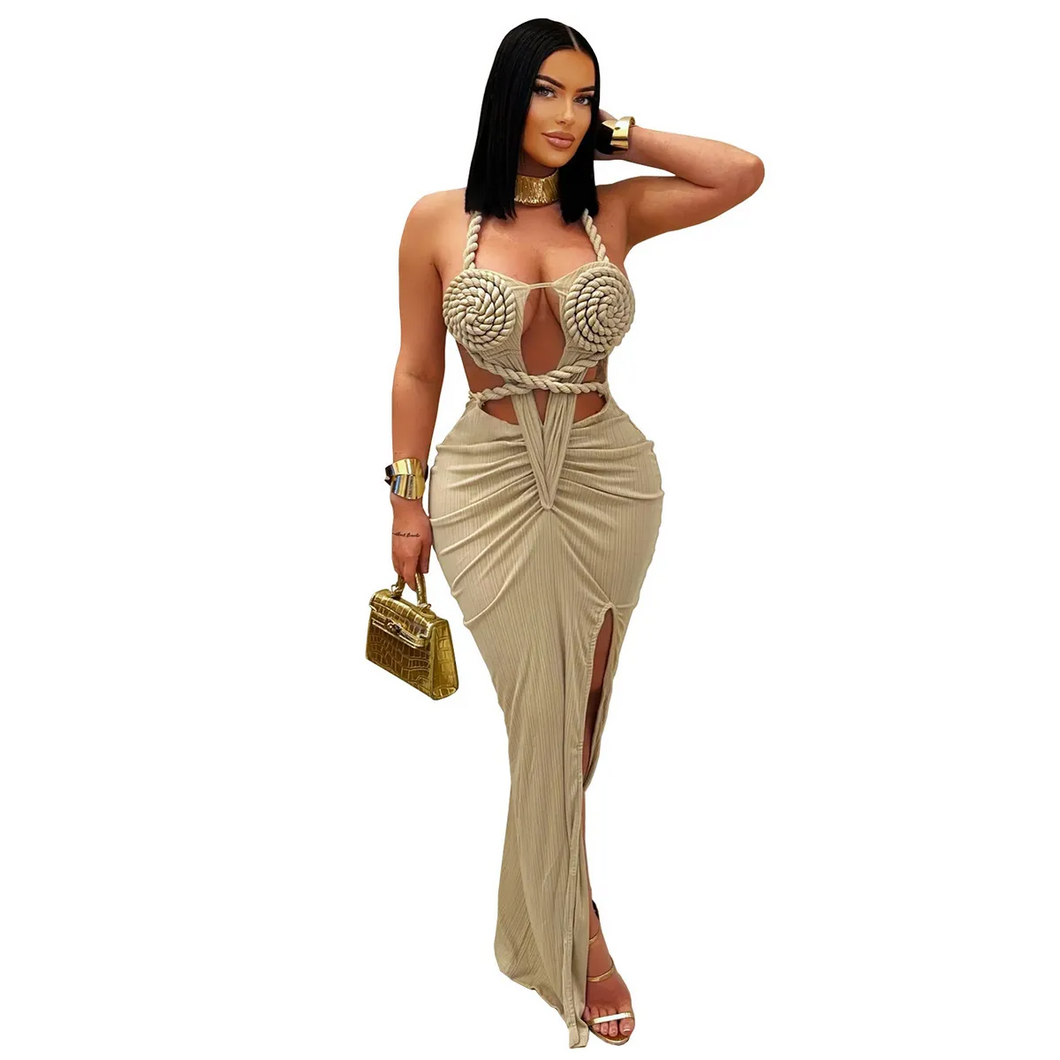 Rope Skirt  - Khaki