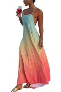 Orange Boho Dress