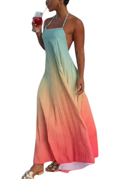 Orange Boho Dress