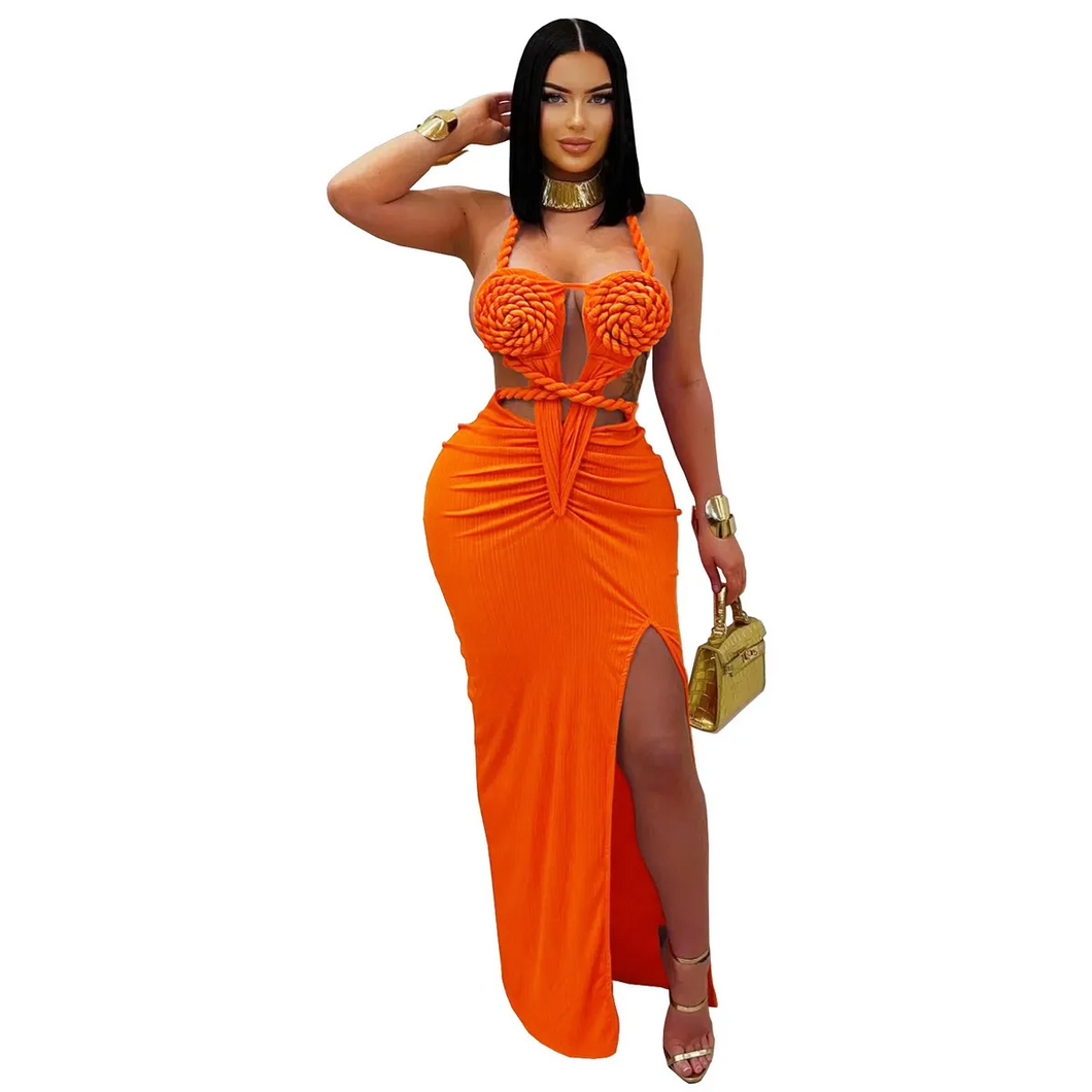 Rope Skirt  - Orange