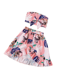 Tropic Tube Top Skirt set