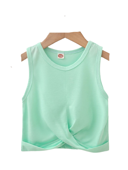 Twist Crop Top - mint