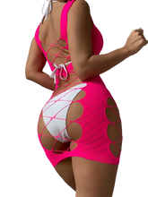 Load image into Gallery viewer, Neon Pink Coverup Dress
