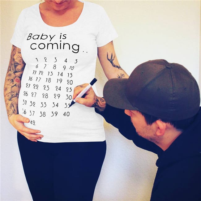 Baby is Coming Maternity T-shirt