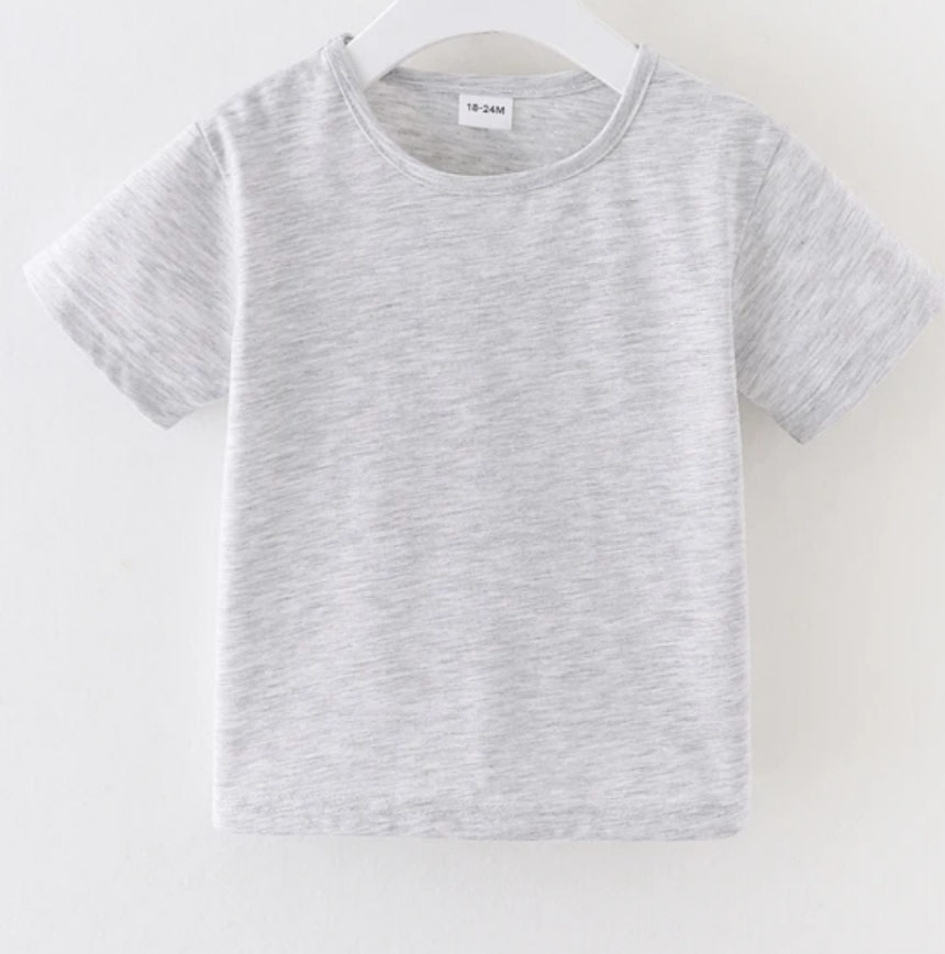 Solid Light Grey T-shirt