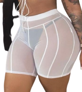 Sheer Shorts - white