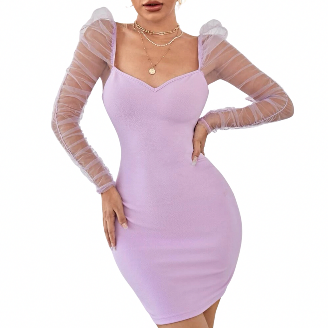 Lilac Bodycon Dress
