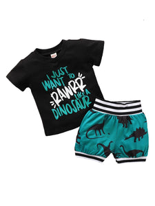 Rawrr Shorts Set